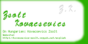 zsolt kovacsevics business card